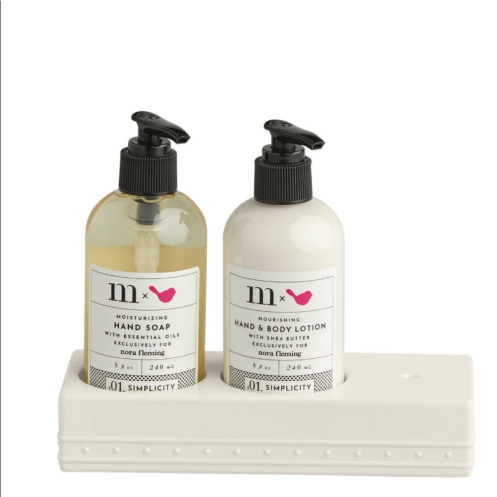 Nora Fleming Retired soap and lotion set